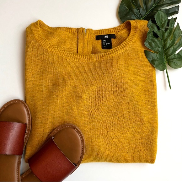 H&M Sweaters - H&M Mustard Yellow Sweater